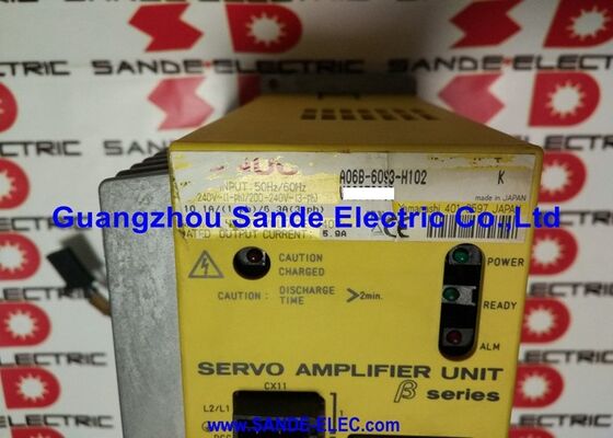 Fanuc Servo Amplifier Unit 200-240VAC 6.3A/5.9Amp A06B-6093-H102 A06B6093H102 A06B-6093-H102