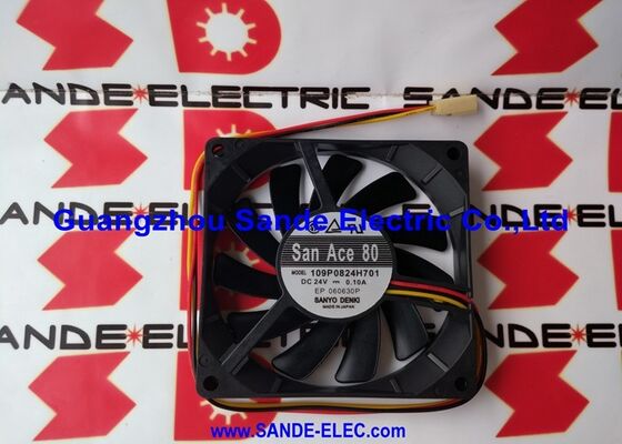 Sanyo Denki Fan 3-przewodowy DC24V 0.10A SanAce80 109P0824H701 w magazynie 1O9PO824H7O1