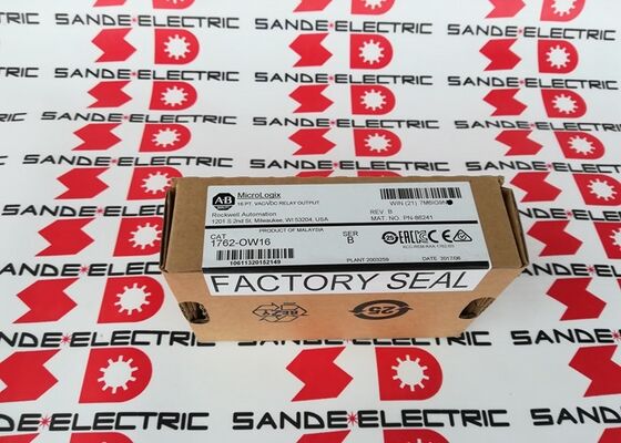 Jeden fabrycznie uszczelniony Allen Bradley Micrologix 16-punktowy Model 1762-OW16 1762OW16 1762-0W16